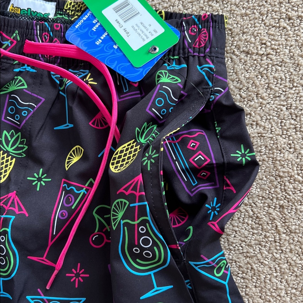 Tipsy Elves Neon Nightcap Swim Trunks - Picture 5 of 7